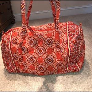 Large Vera Bradley Orange Duffel